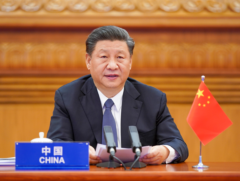 3月26日，國(guó)家主席習(xí)近平在北京出席二十國(guó)集團(tuán)領(lǐng)導(dǎo)人應(yīng)對(duì)新冠肺炎特別峰會(huì)并發(fā)表題為《攜手抗疫 共克時(shí)艱》的重要講話。